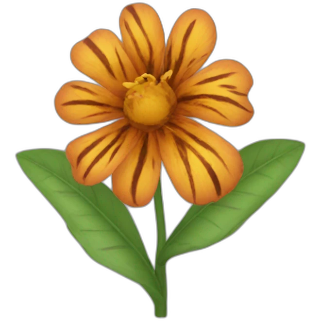 tiger flower emoji