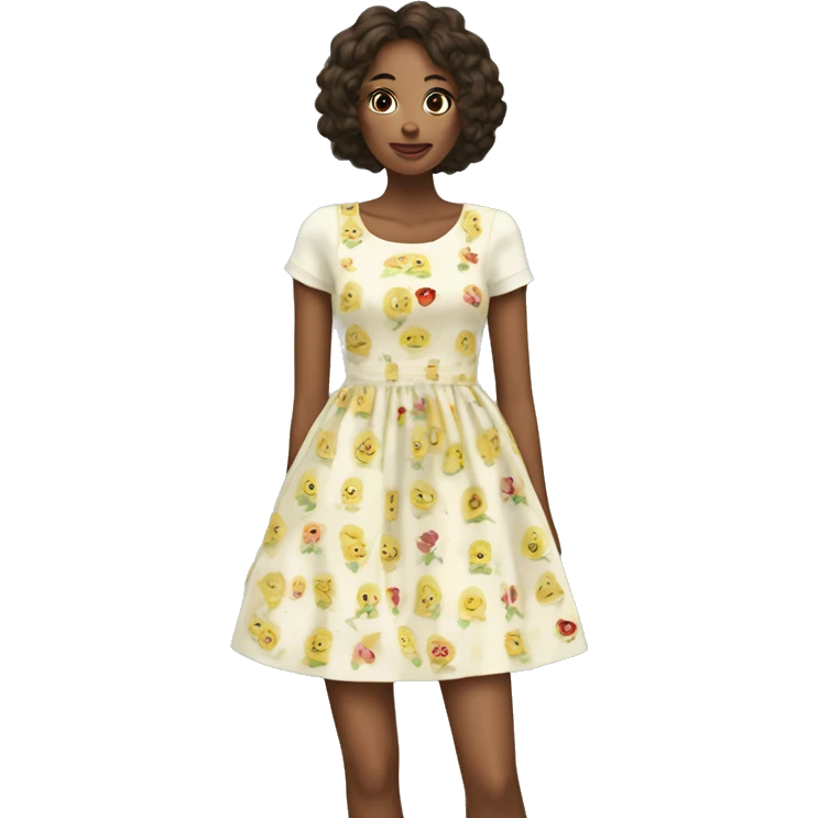 cottage core dress emoji