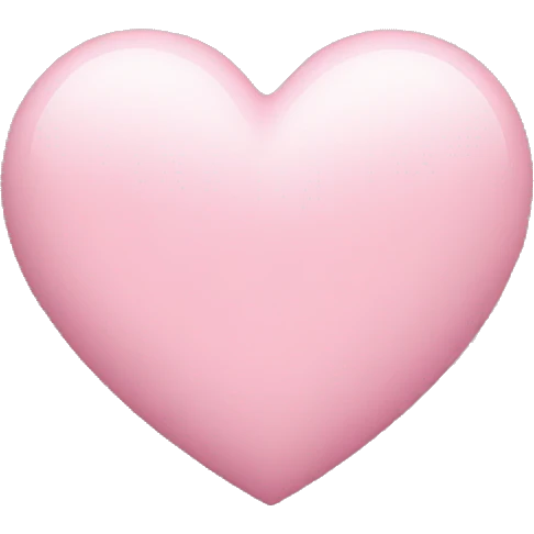 Light pink loveheart  emoji
