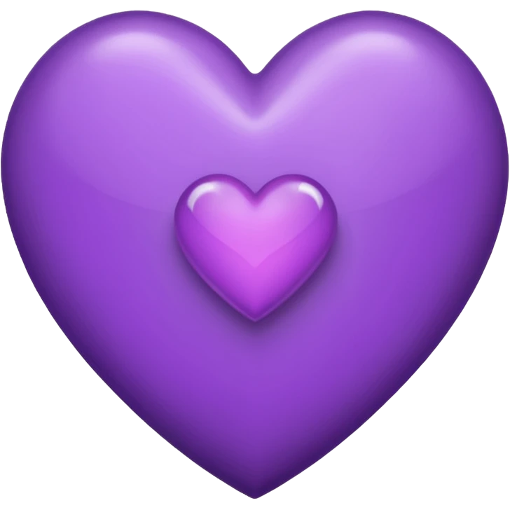 A purple heart with a J and an H in it emoji