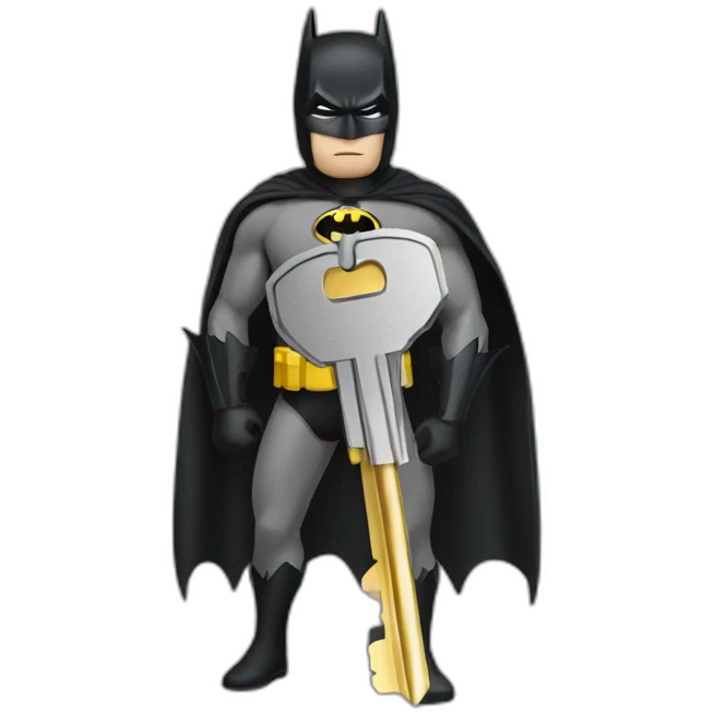 Batman finding keys emoji