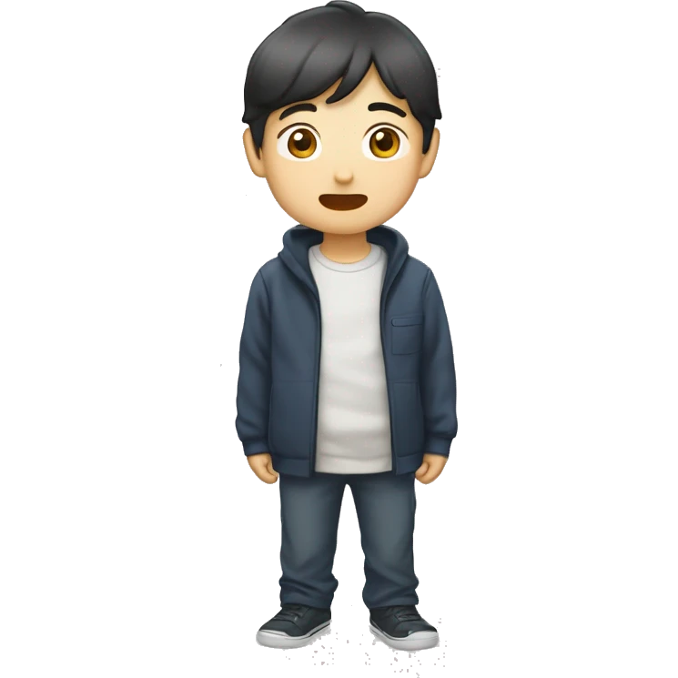 강아지 모양 모자를 쓰고 있는 여자아이 emoji