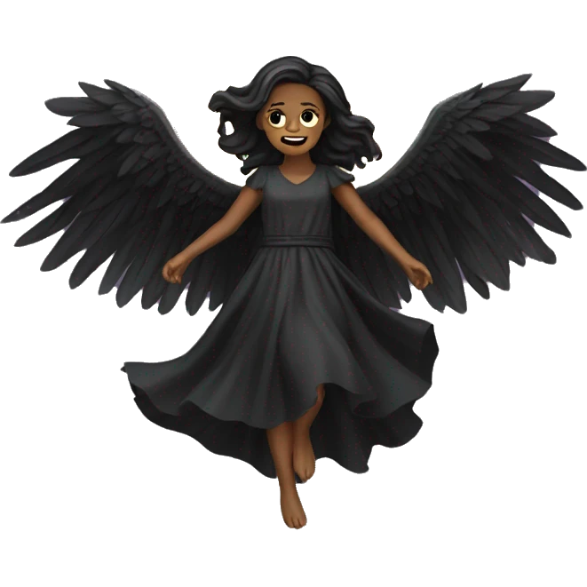 falling dark angel emoji