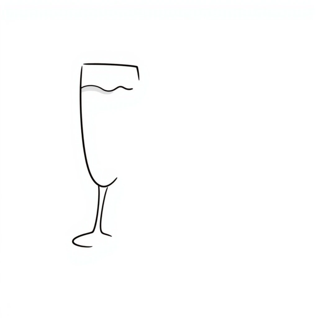 a glass of milk, hand drawn doodle style emoji