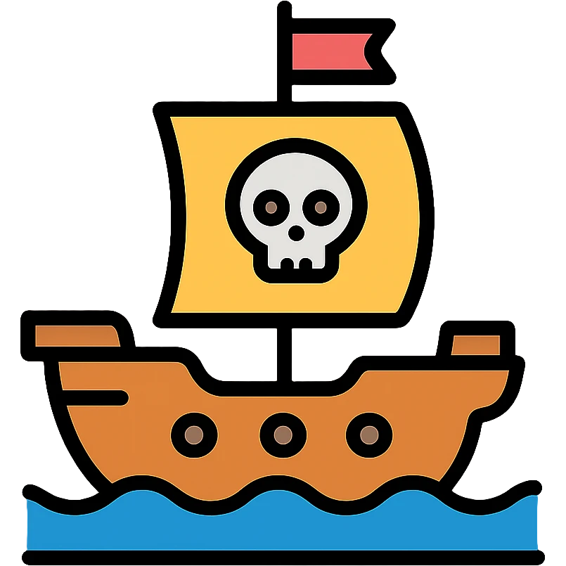 pirate ship emoji