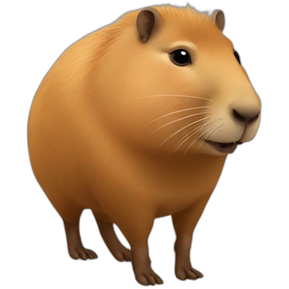 Capybara sur un capybara emoji