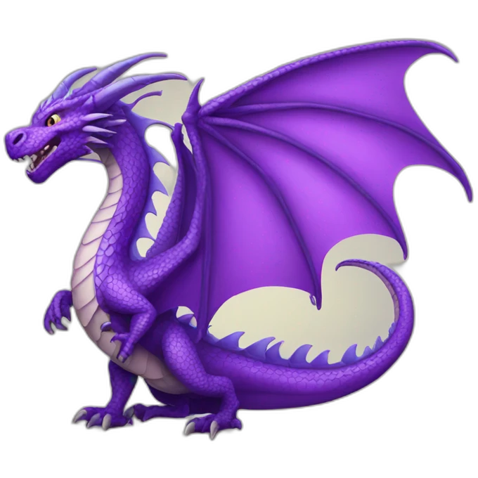 Purple dragon emoji