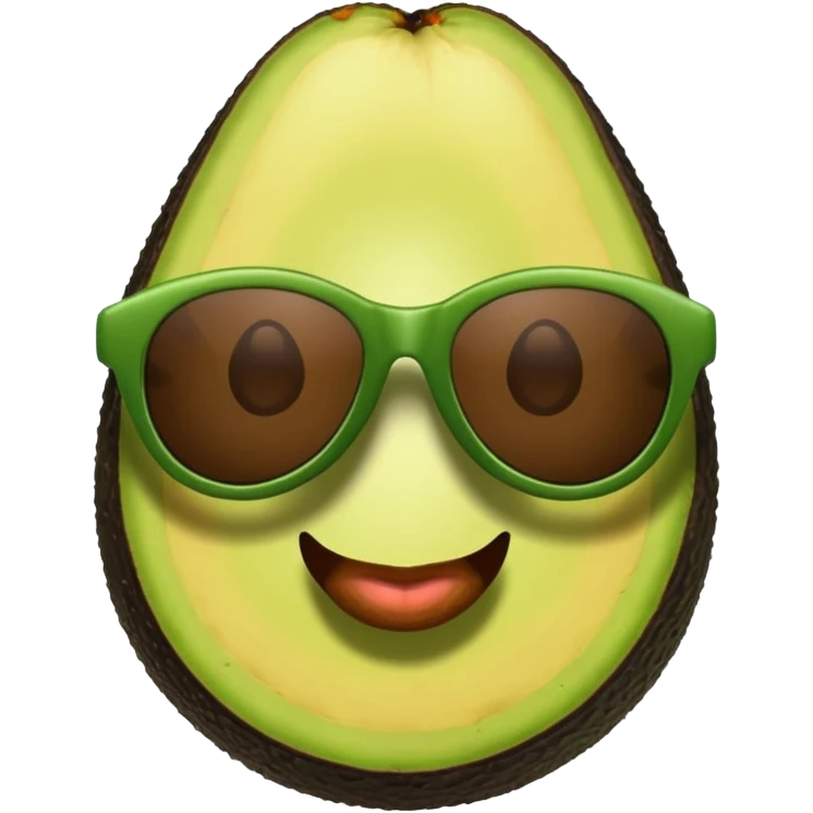 avacado wearing sunglasses emoji