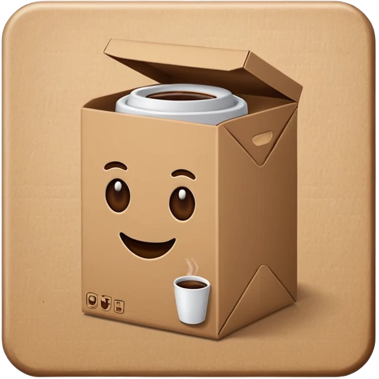 Coffee box emoji