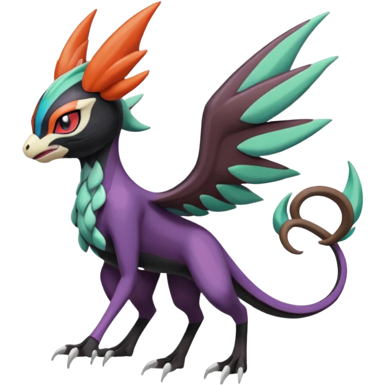 Meloetta-Nargacuga-Noivern-Pokémon-Fakémon-creature emoji