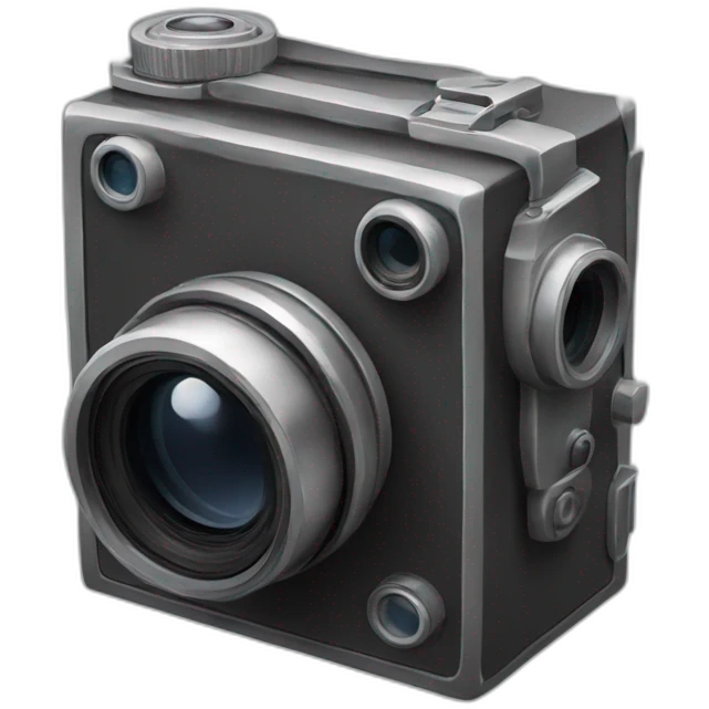 camera dans un cube emoji
