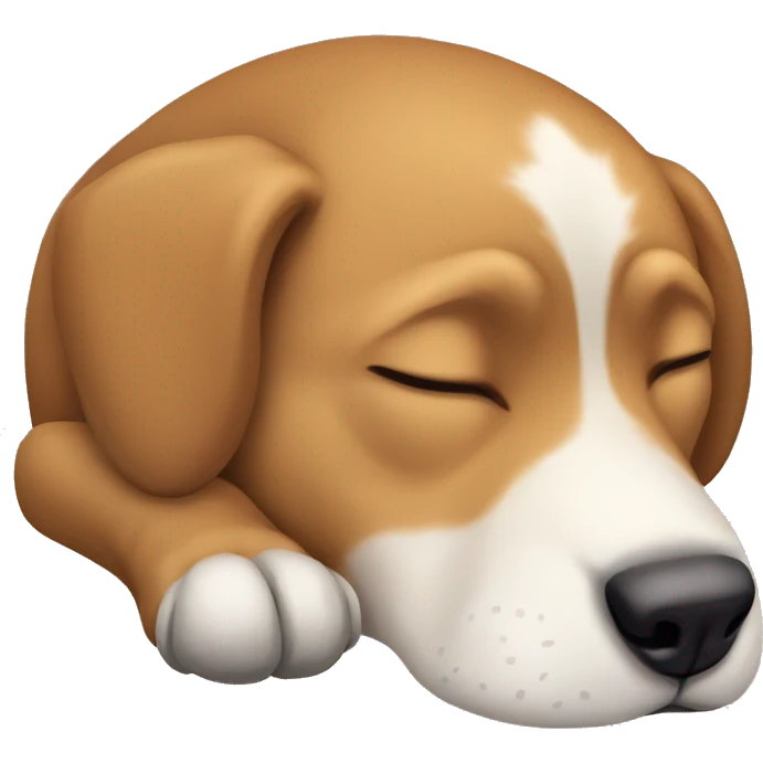 Dog sleeping emoji