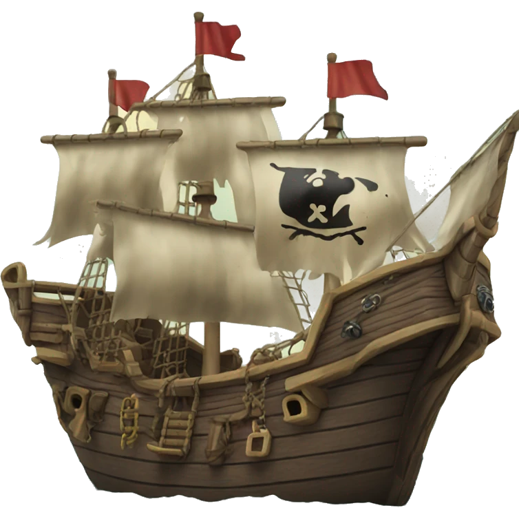 Pirate ship emoji