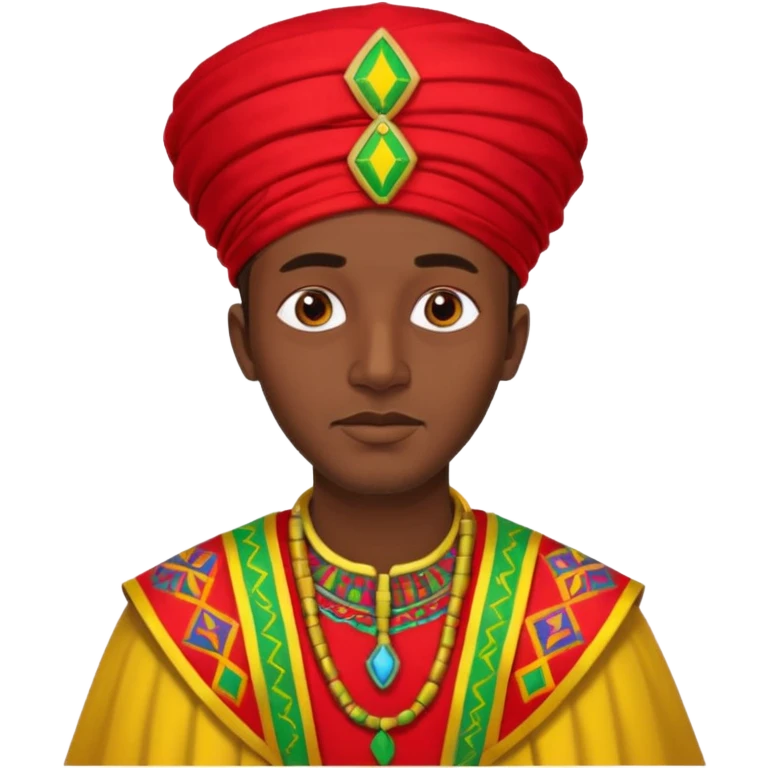 Ethiopian man in traditional clothing emoji
