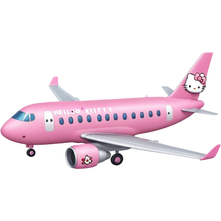 hello kitty airplane emoji