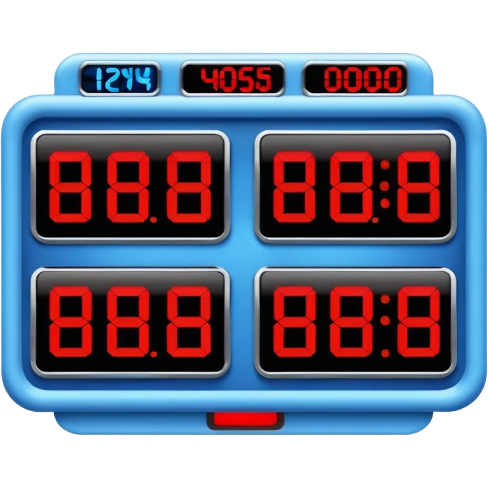 scoreboard blue (#00A3E0) and red (#F9423A) emoji