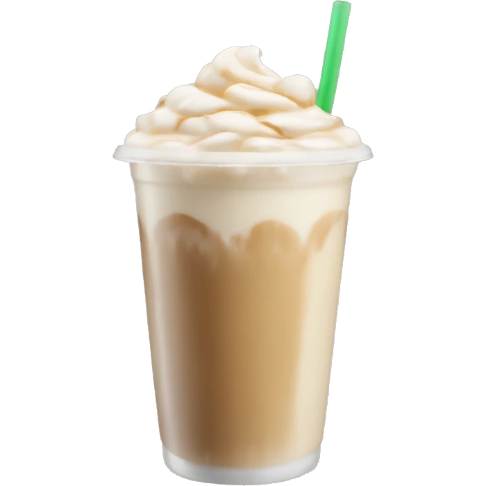 Iced oatmilk latte without whip emoji