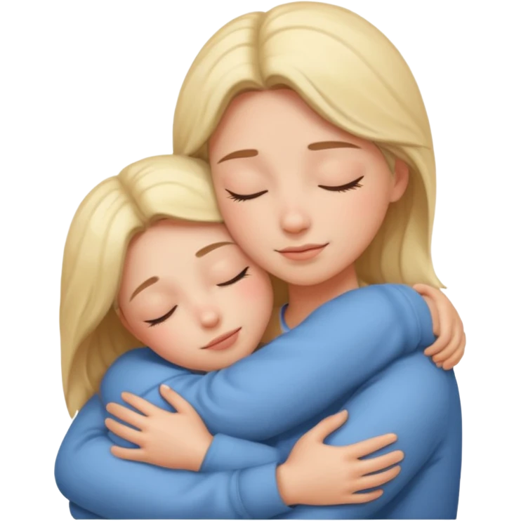 Deep hug on sleep emoji