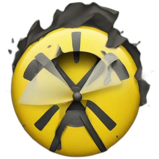 a yellow warning sign emoji