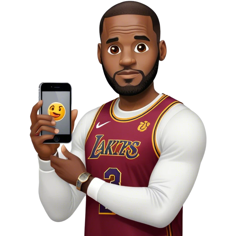 LeBron James on iPhone  emoji