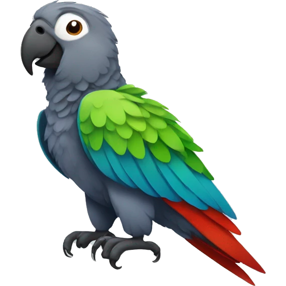 happy animal parrot emoji