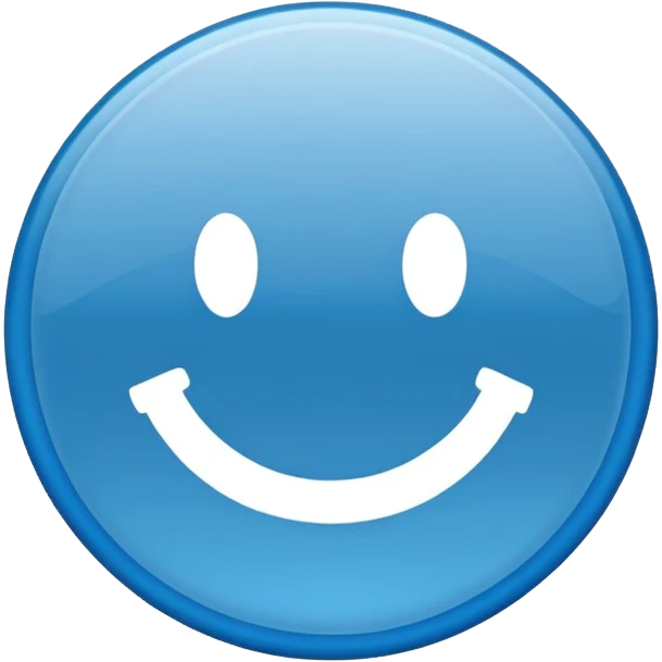 Circulo azul con una ✔️ de color blanco adrento emoji