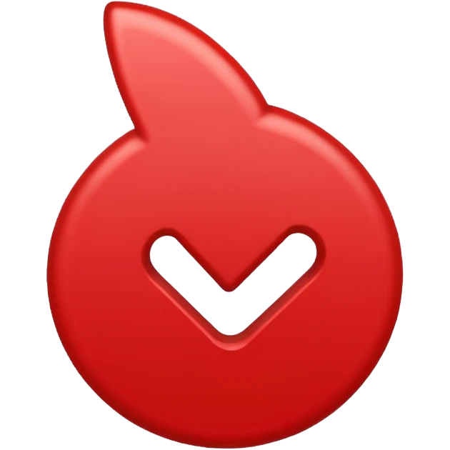 red checkmark emoji