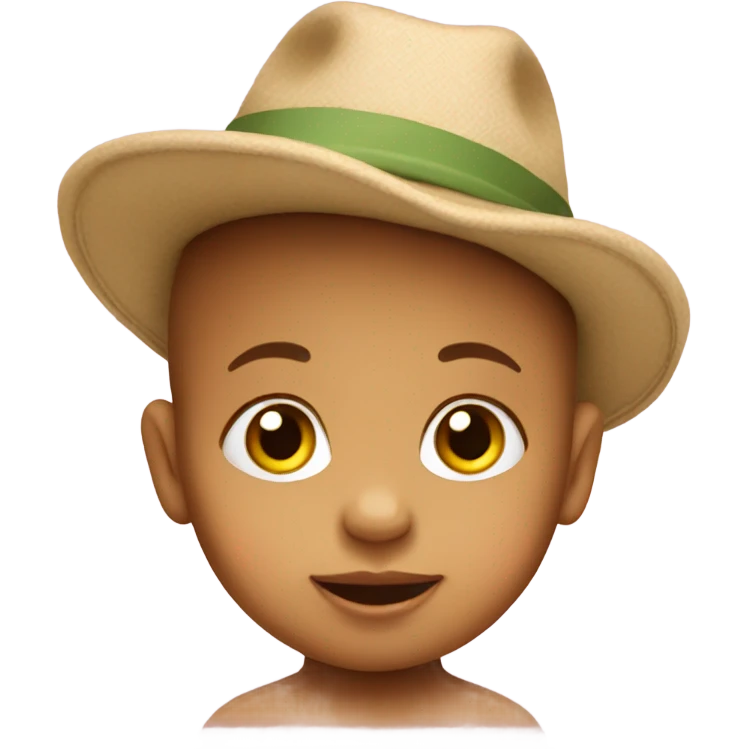 Baby with a hat emoji