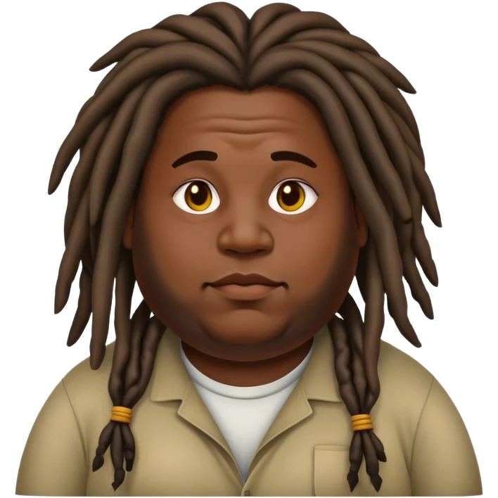 Fat guy with dreads emoji
