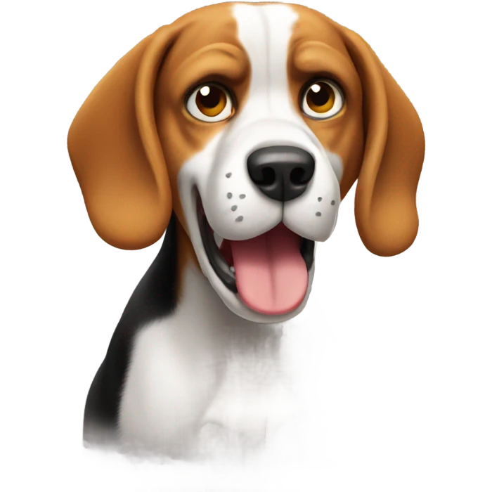 Beagle angry emoji