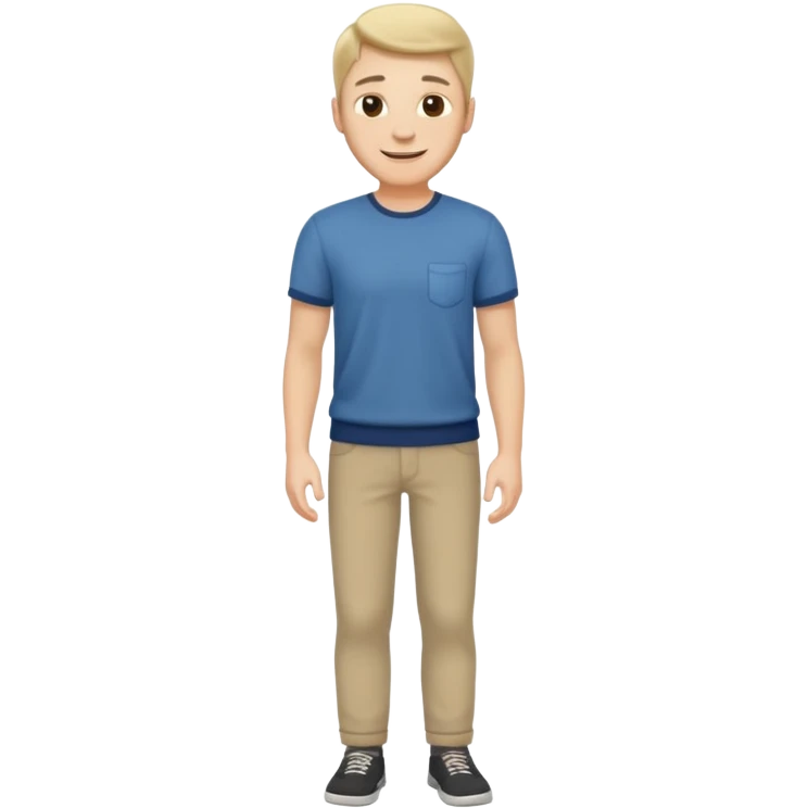 white man dressed casually full body emoji