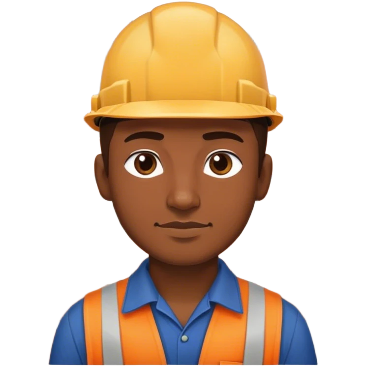 mason worker brick concrete emoji