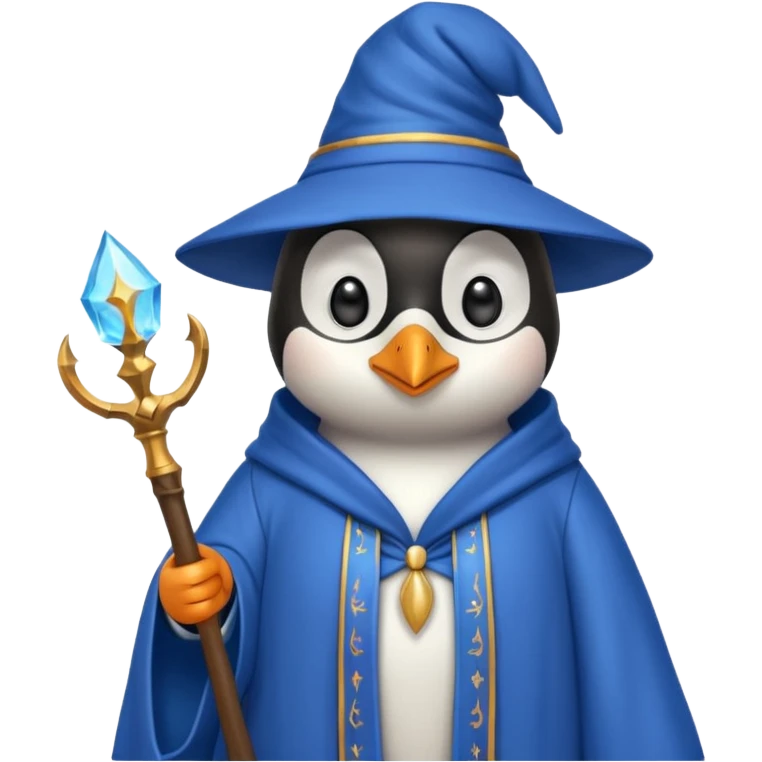 Penguin Wizard emoji