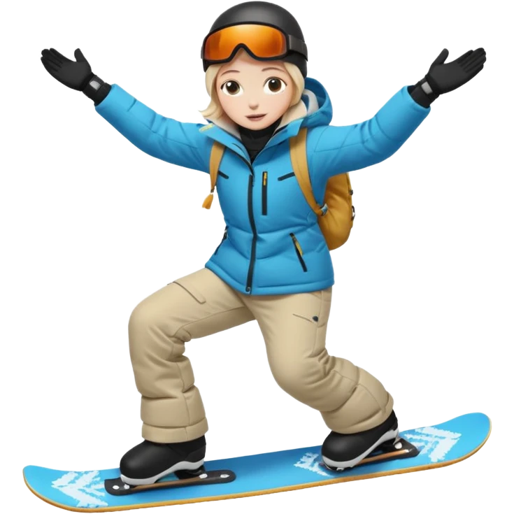 Snowboarding emoji