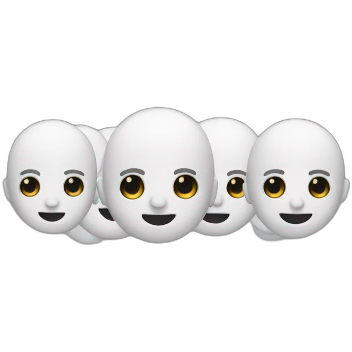 white stickman team emoji emoji