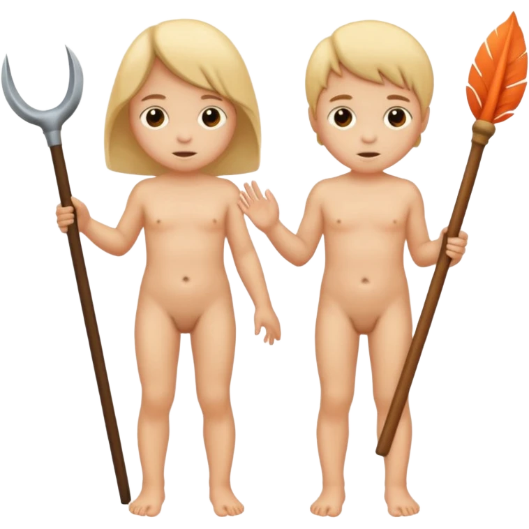 Nude children avec une fente a l'entrejambe emoji