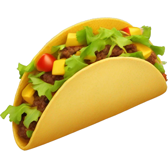 Taco shape emoji