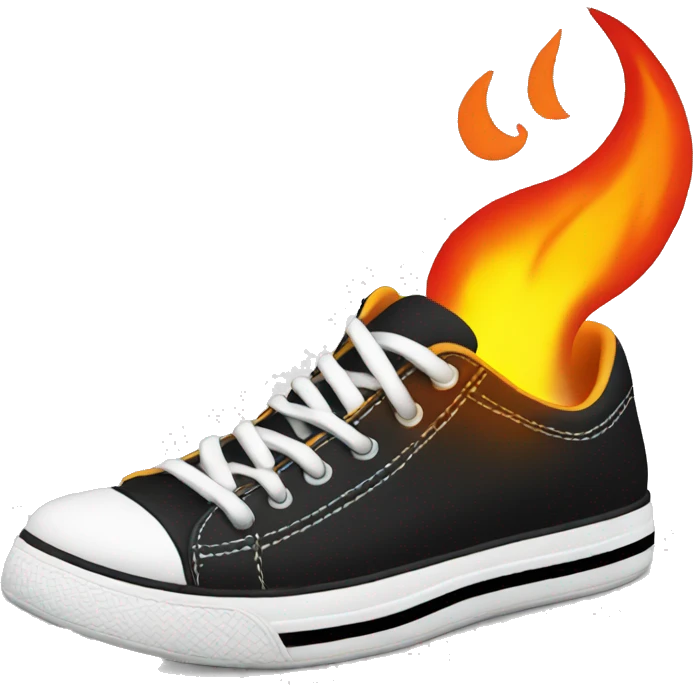 Sneakers with fire  emoji