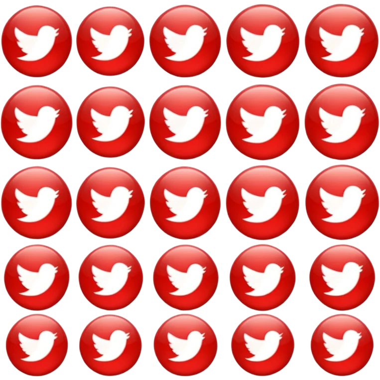 RED SOCIAL MIDIA POST BUTTON emoji