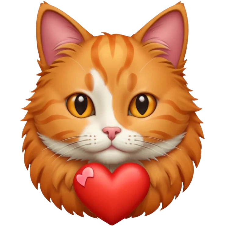 Cat with heart emoji