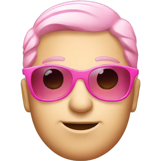 Pink sunglasses emoji