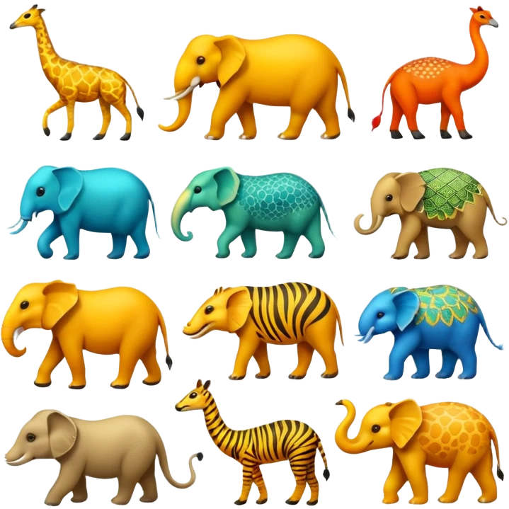 exotic animals emoji