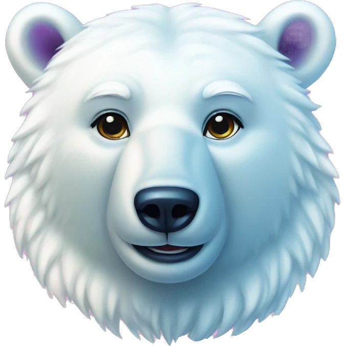lisa frank polar bear full emoji