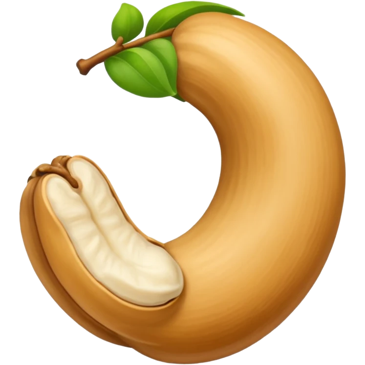 Make single Cashew dryfruit emoji