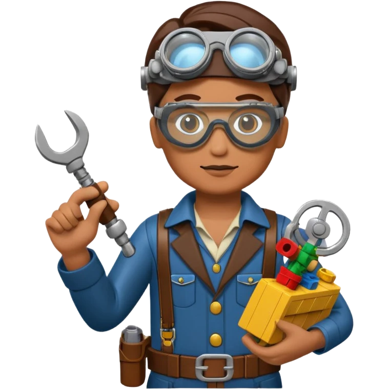 Steampunk Inventor lego emoji