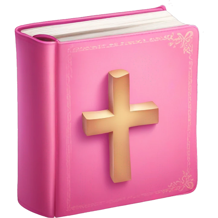 cute pink bible emoji