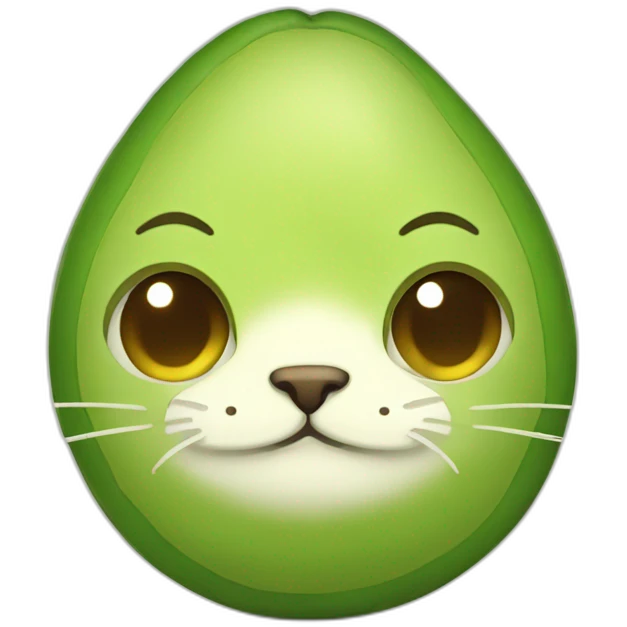 Avocado cat emoji