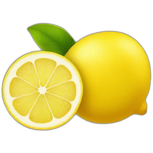 lemon with uwu face emoji