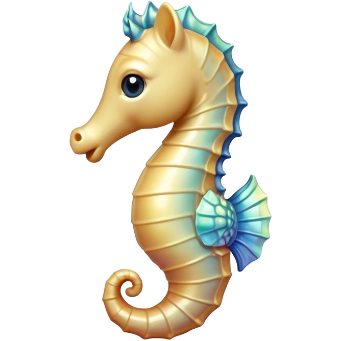 Cinematic Realistic Cute Sea Horse Portrait Emoji, Head tilted playfully and inquisitively, featuring a delicate, curvaceous form with intricately rendered, iridescent scales and a charming, expressive face with round, sparkling eyes full of gentle curiosity, high shine, affectionate and whimsical, styled with a touch of aquatic magic, soft glowing outline, capturing the essence of a mischievous yet lovable sea horse that seems poised to flutter out of the screen into your embrace! emoji