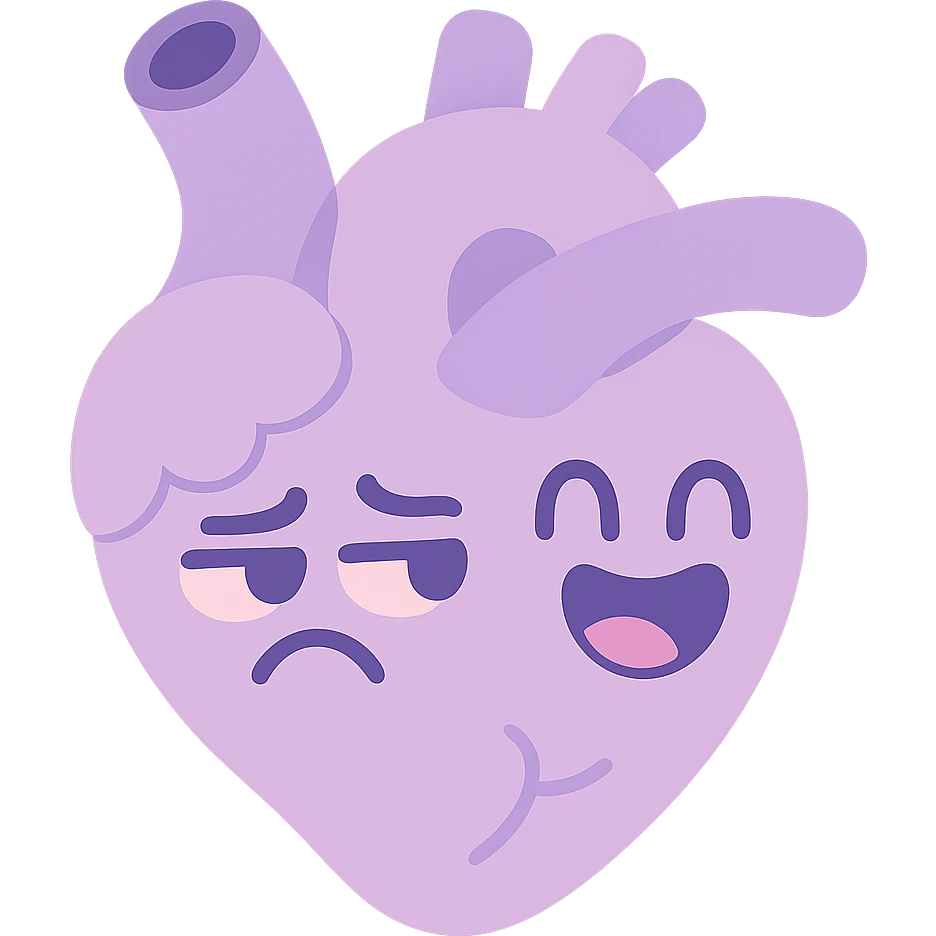 a heart in pastel purple, soft and simple, no text, clean background emoji
